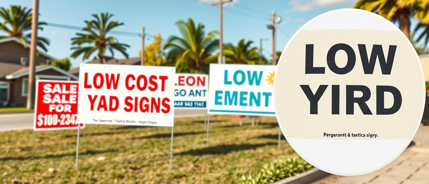 Evaluating the best Low Cost Yard Signs environment