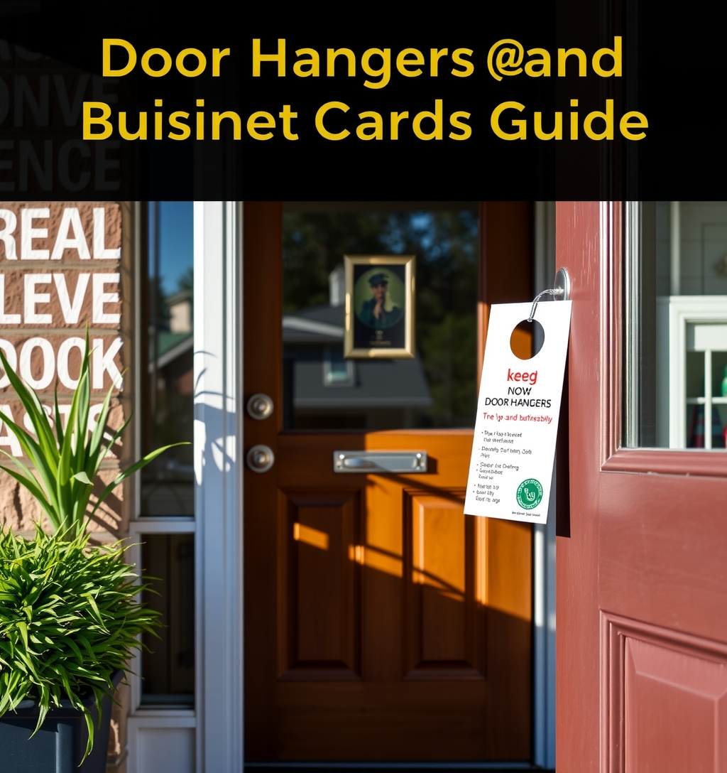 Checklist for Door Hangers and Business Cards Guide