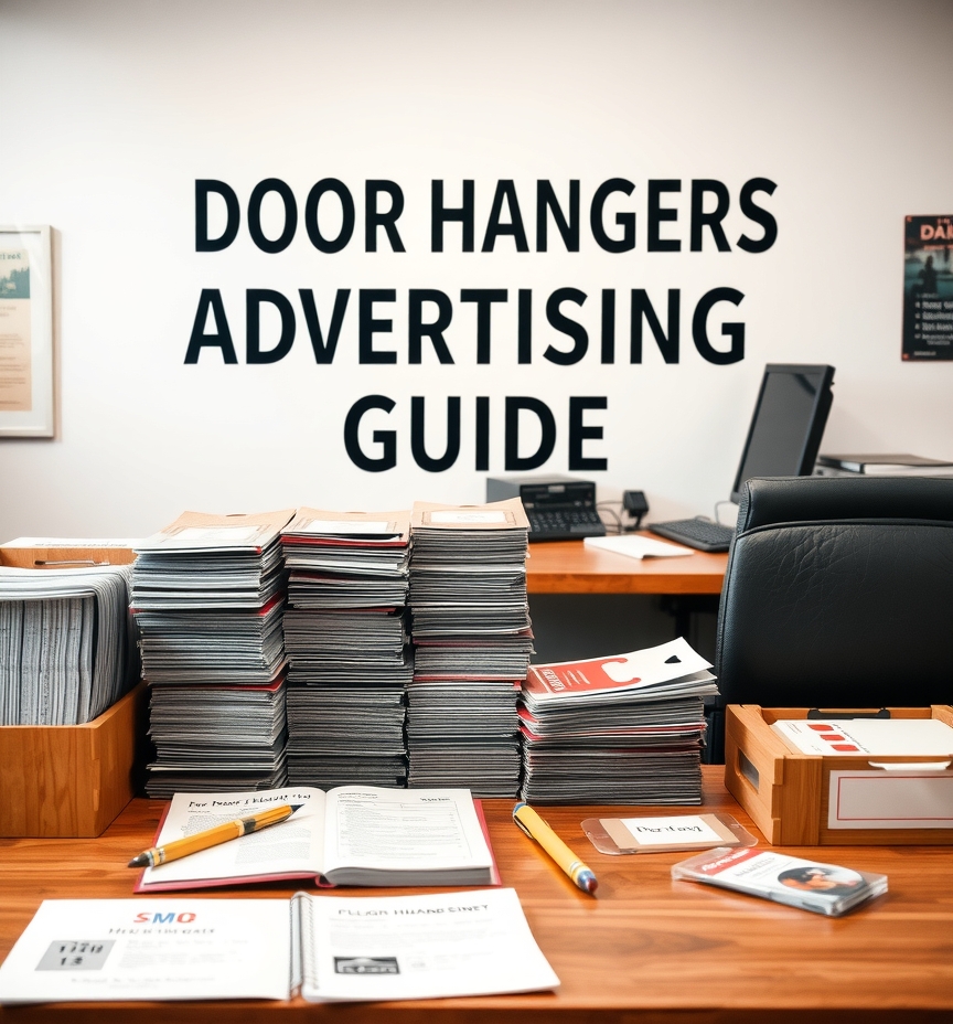 Preparation visual for Door Hangers Advertising Guide