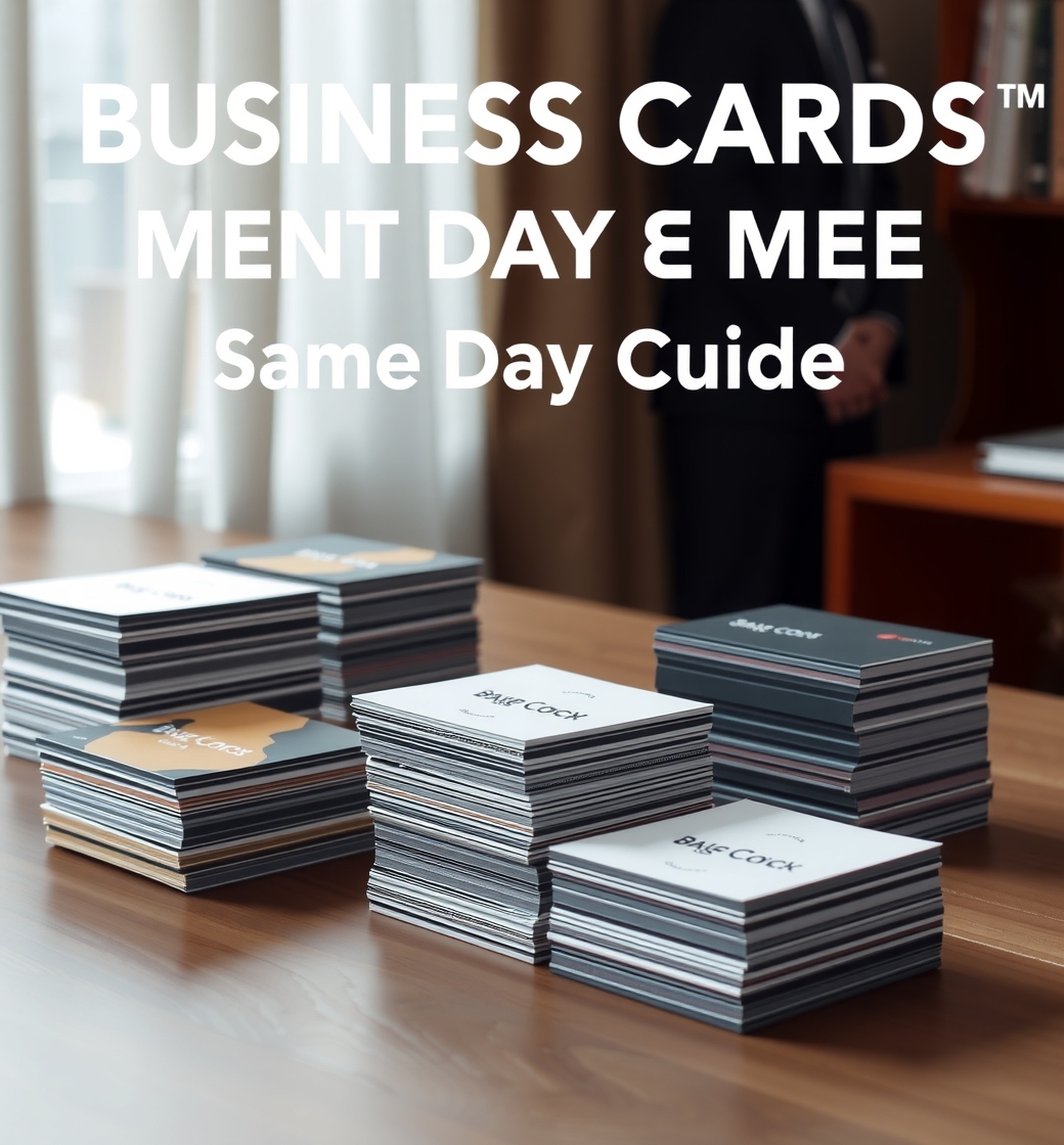 Checklist for Business Cards Printing Near Me Same Day Guide