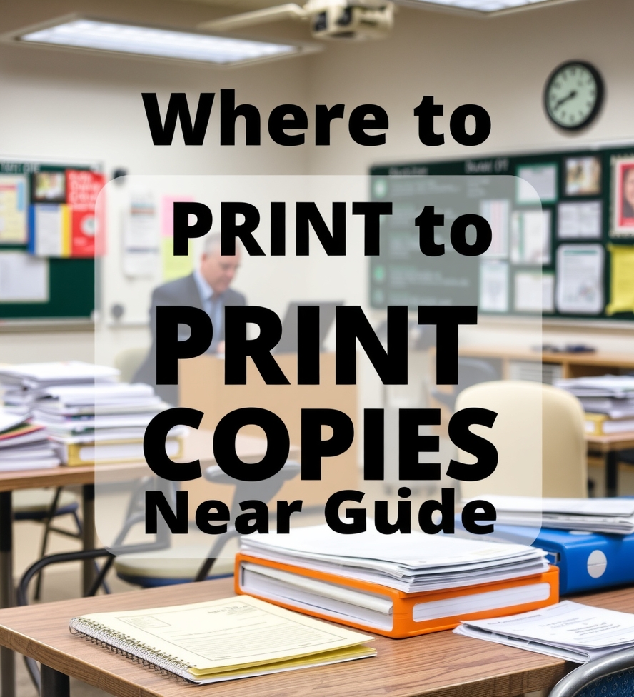 Where to Print Color Copies Near Me Guide
