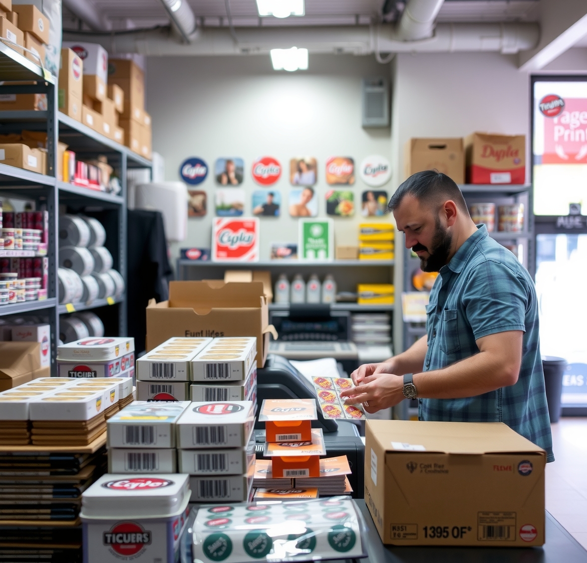 Preparation visual for Stickers Printing Fast Guide