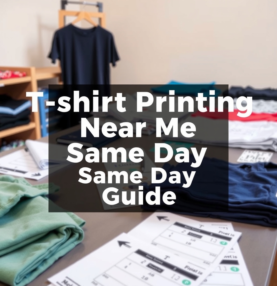 Preparation visual for Tshirt Printing Near Me Same Day Guide