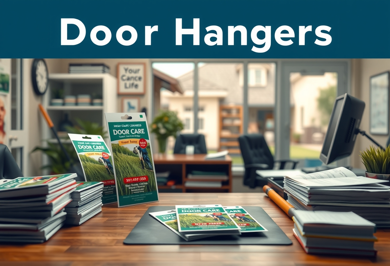 Preparation visual for Door Hangers Lawn Care Guide