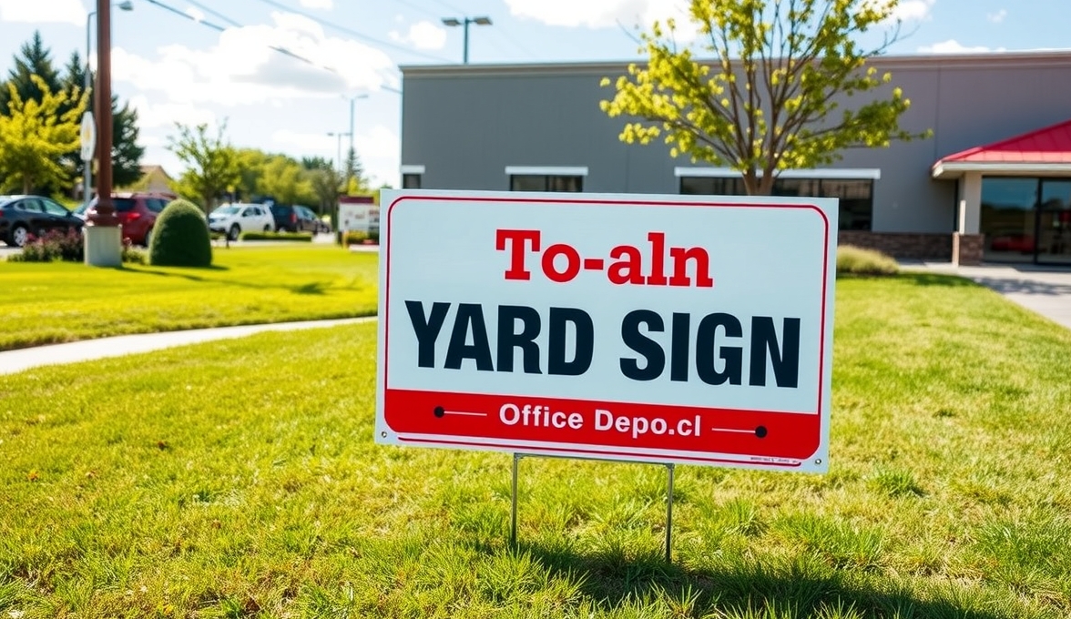 Preparation visual for Yard Signs Office Depot Guide