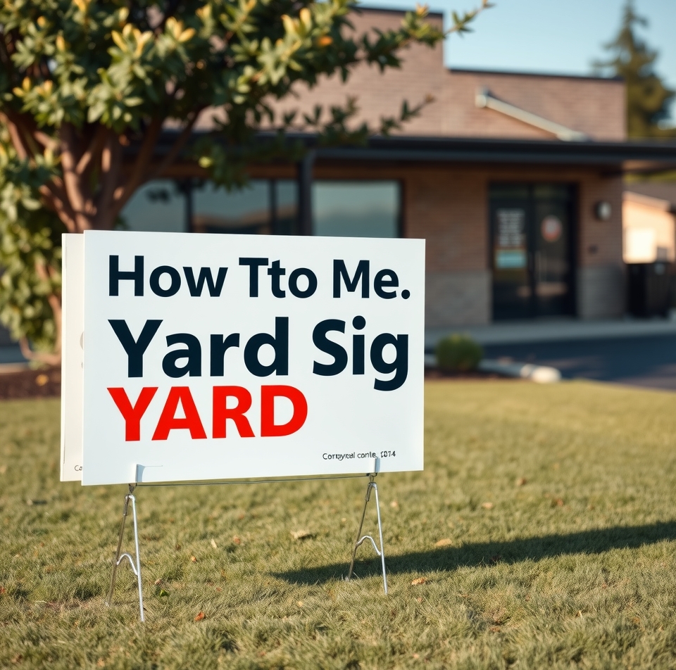 Checklist for How to Make Yard Signs