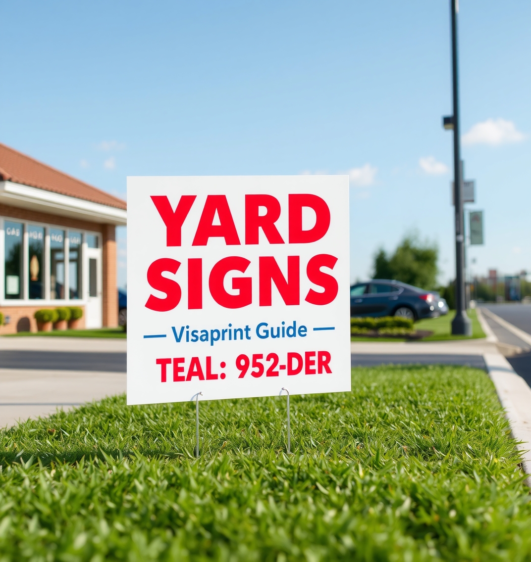 Checklist for Yard Signs Vistaprint Guide