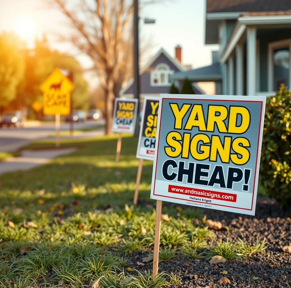 Preparation visual for Yard Signs Cheap