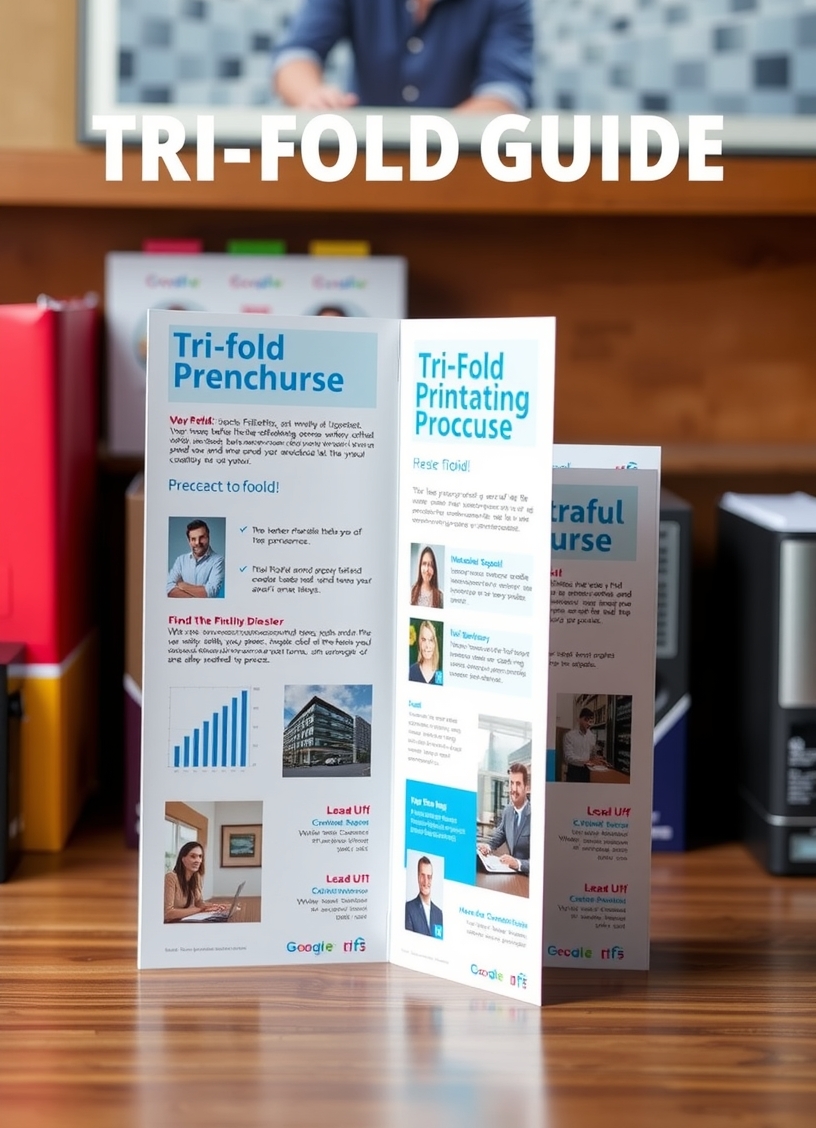 Preparation visual for Brochure Printing Tri Fold Guide