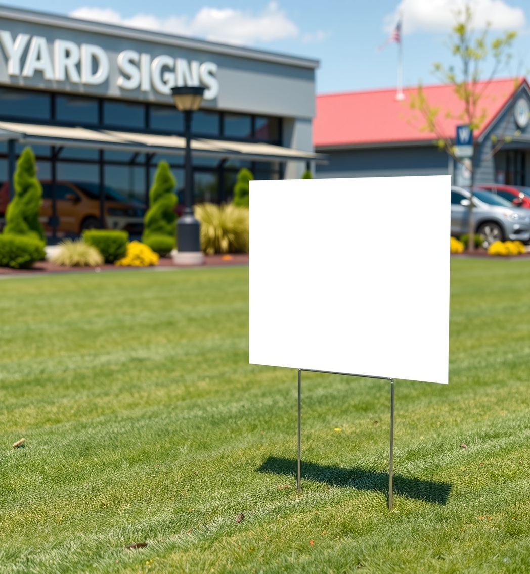 Checklist for Yard Signs Blank Guide