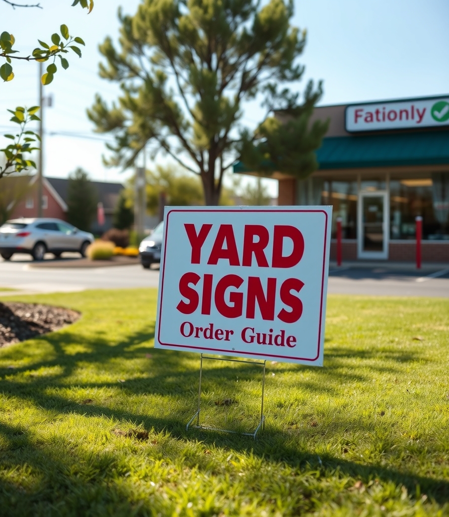Evaluating the best Yard Signs Order Guide environment