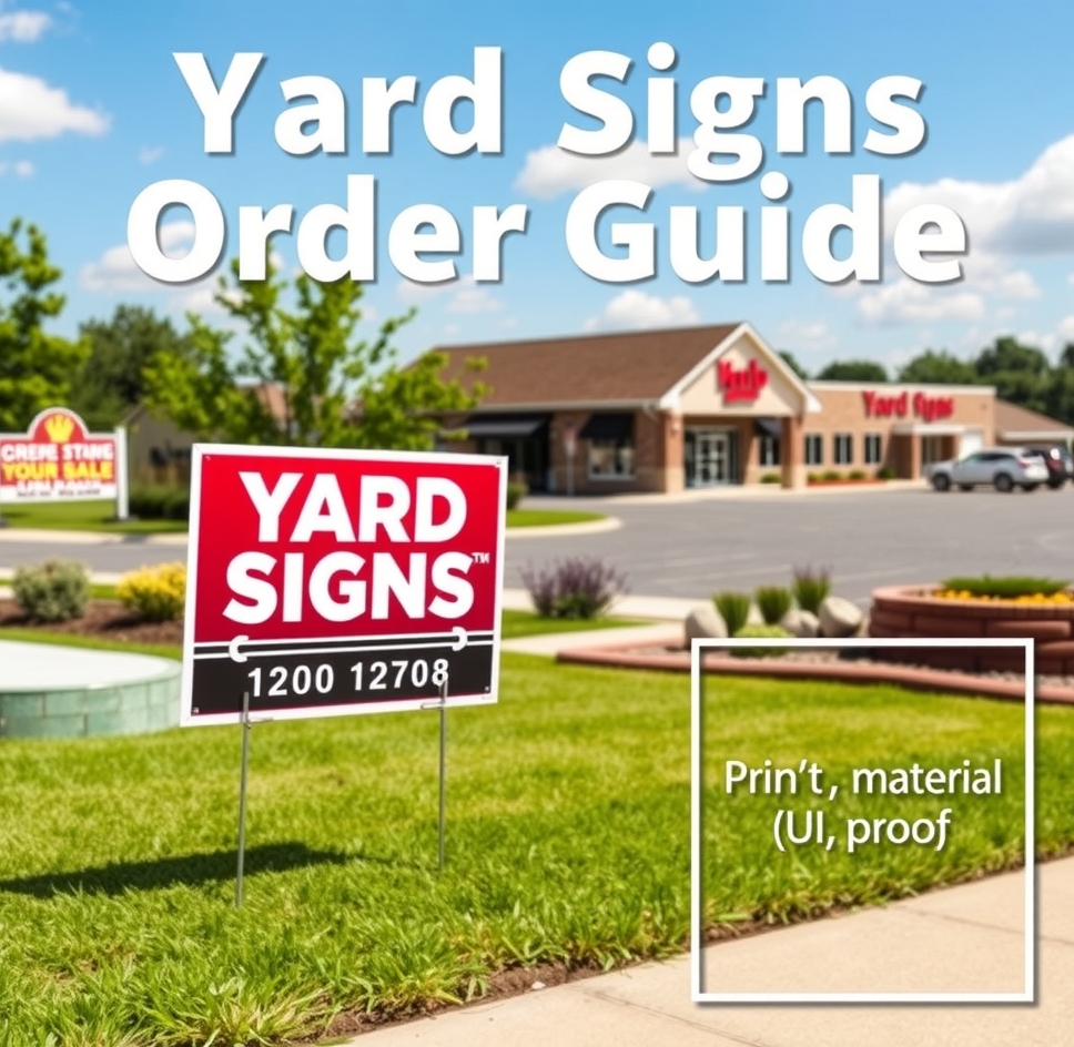 Quality check visual for Yard Signs Order Guide