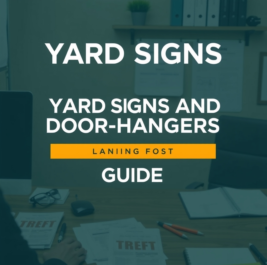 Preparation visual for Yard Signs and Door Hangers Guide