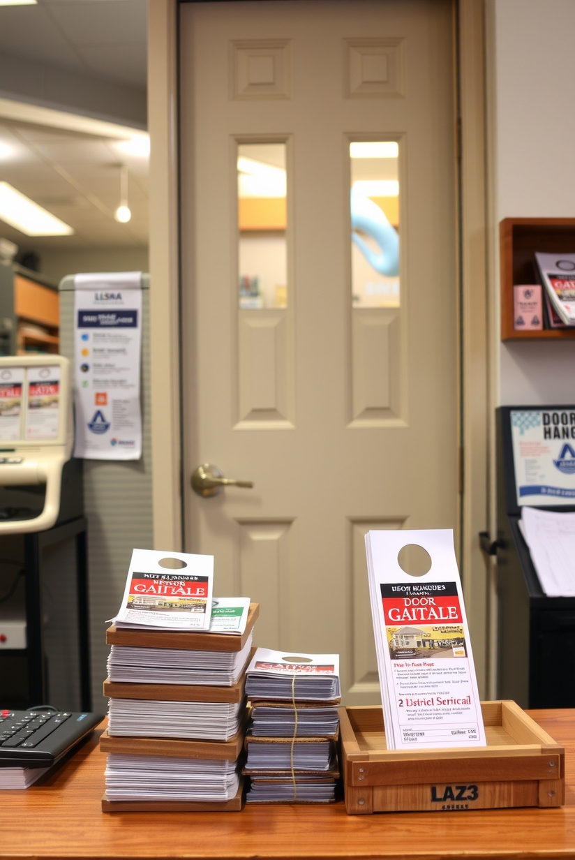 Preparation visual for Door Hangers for Advertising Guide