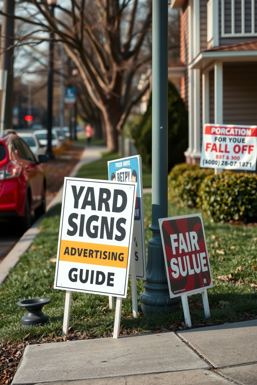 Checklist for Yard Signs for Advertising Guide