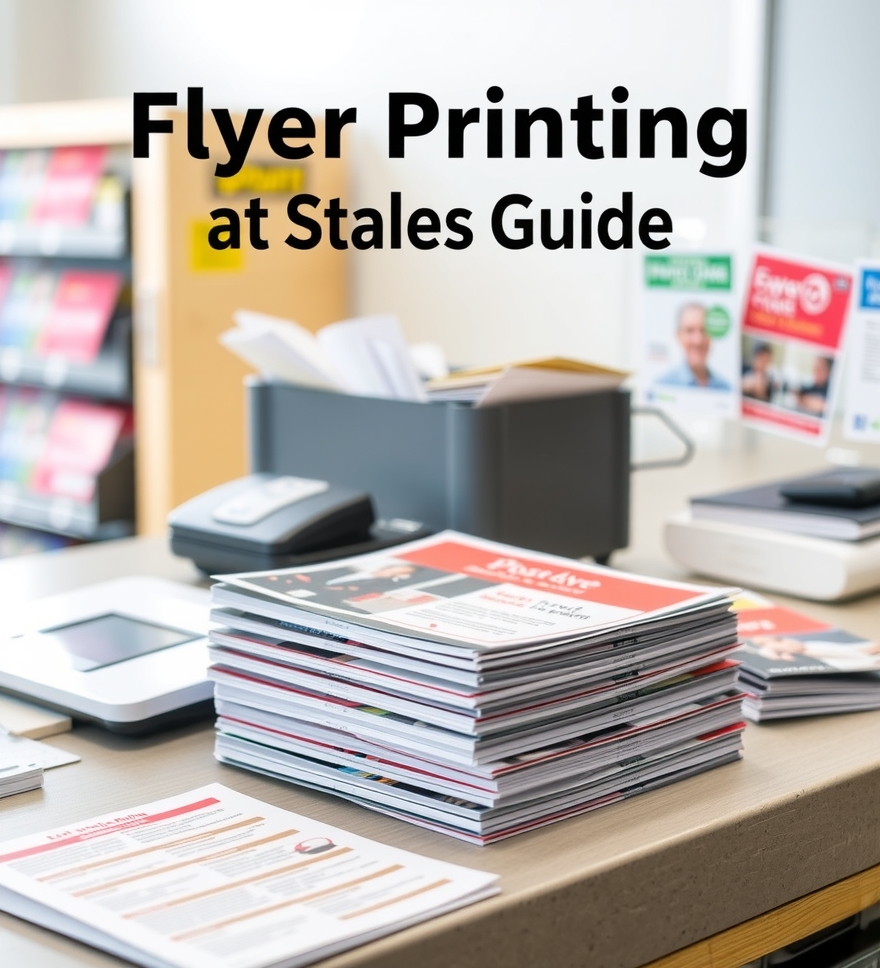 Preparation visual for Flyer Printing at Staples Guide