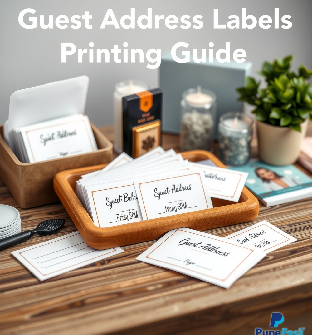 Preparation visual for Guest Address Labels Printing Guide