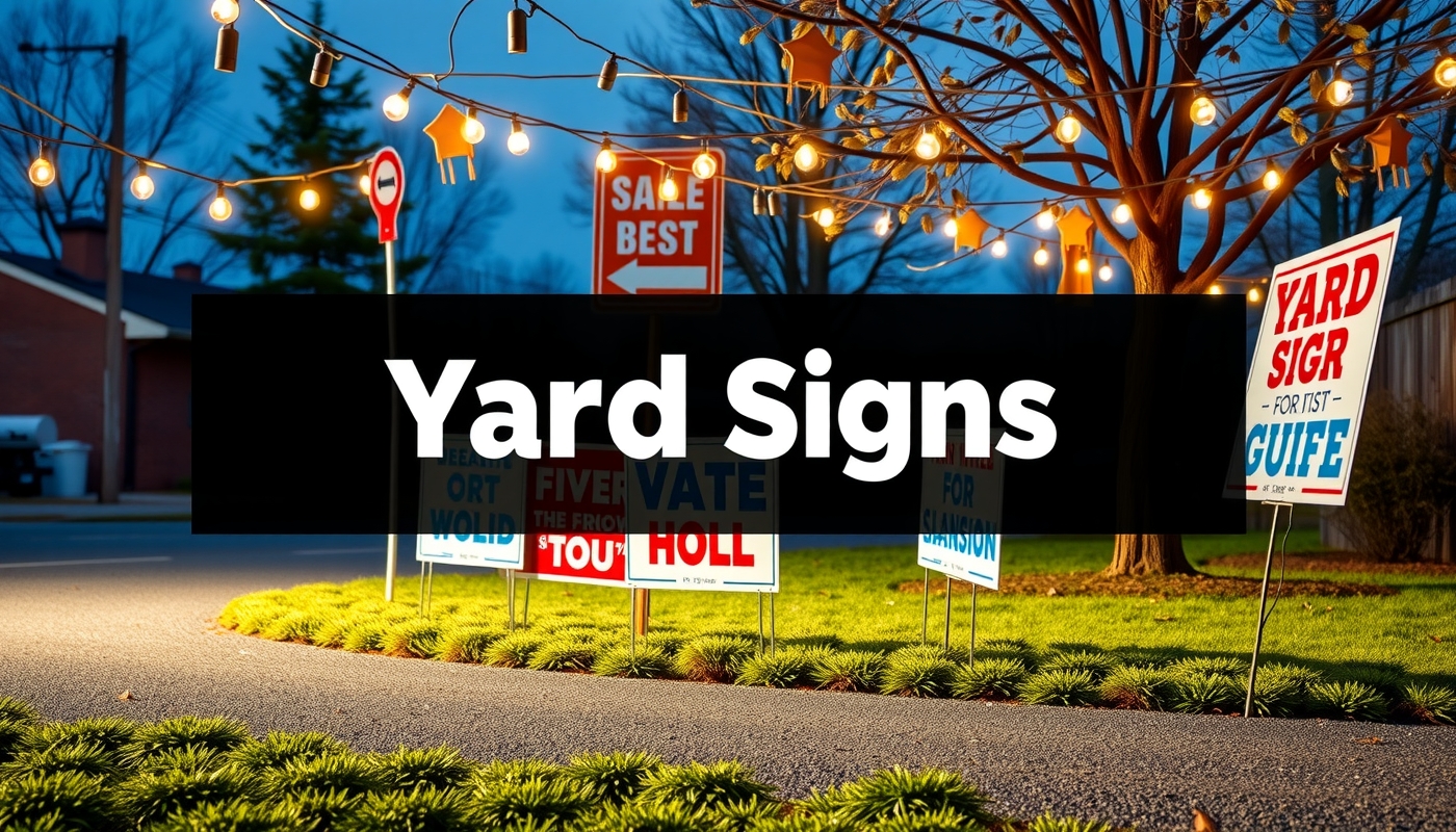 Preparation visual for Yard Signs Overnight Guide