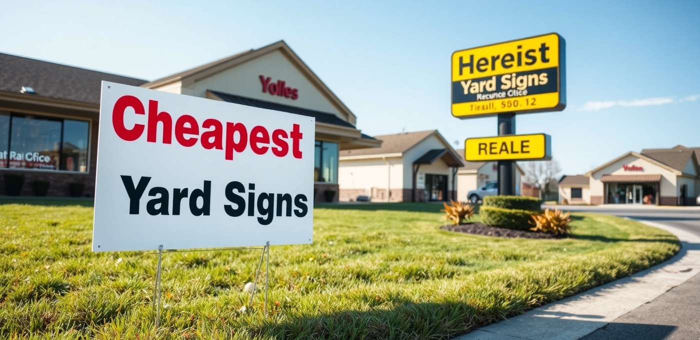 Checklist for Cheapest Yard Signs
