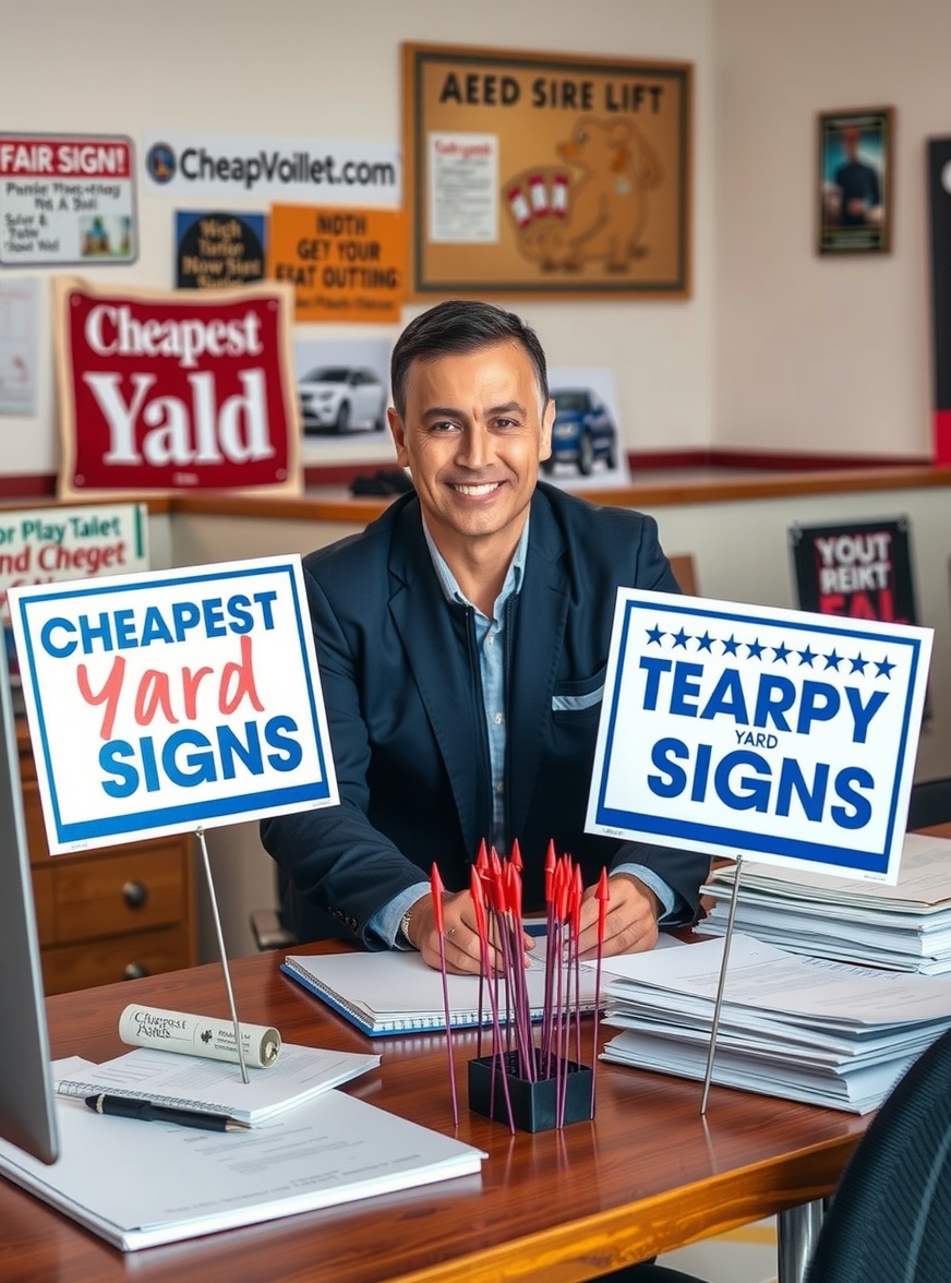 Preparation visual for Cheapest Yard Signs