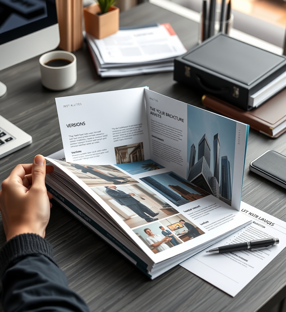 Preparation visual for Online Brochure Printing Services