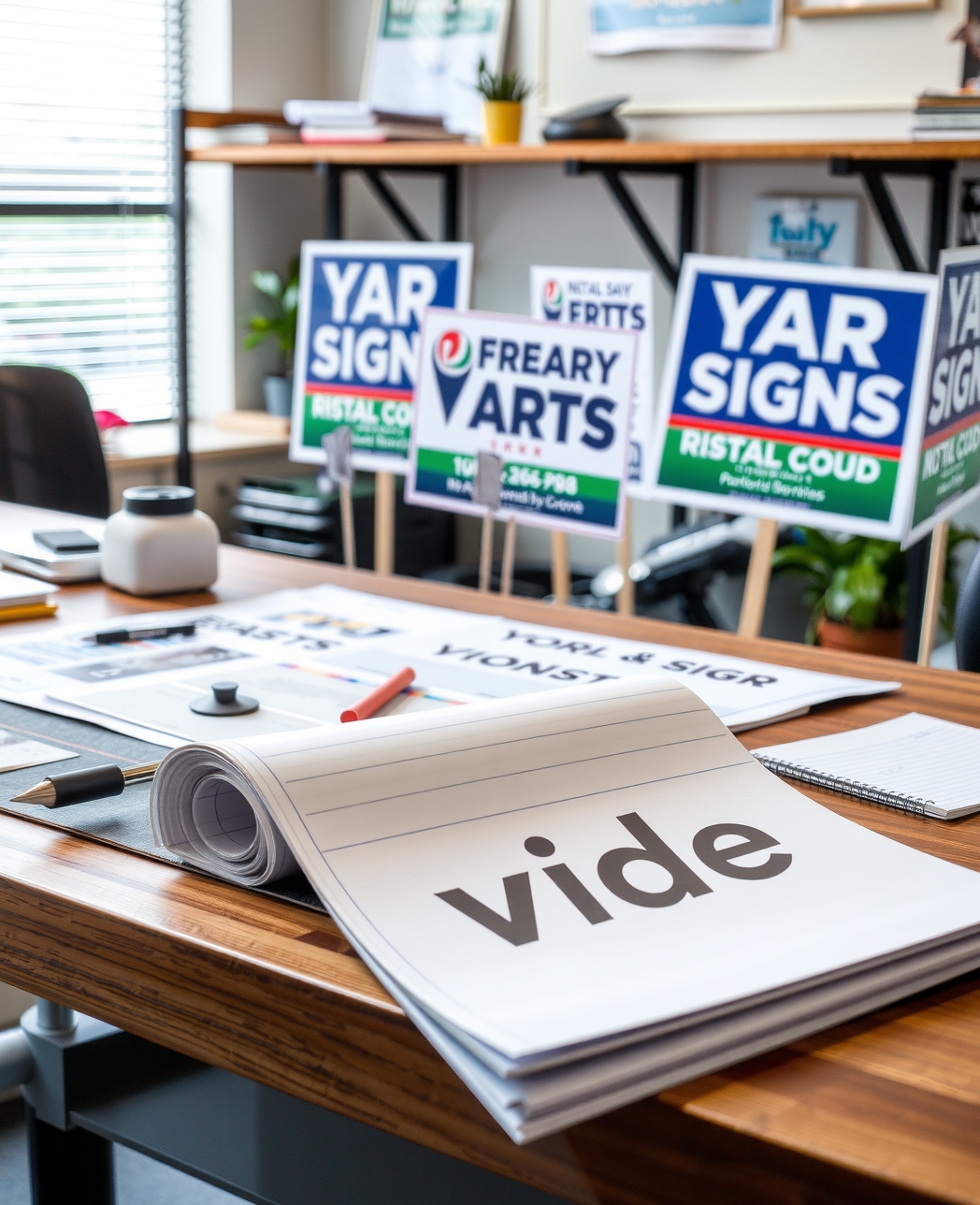 Preparation visual for Yard Signs Printer Guide