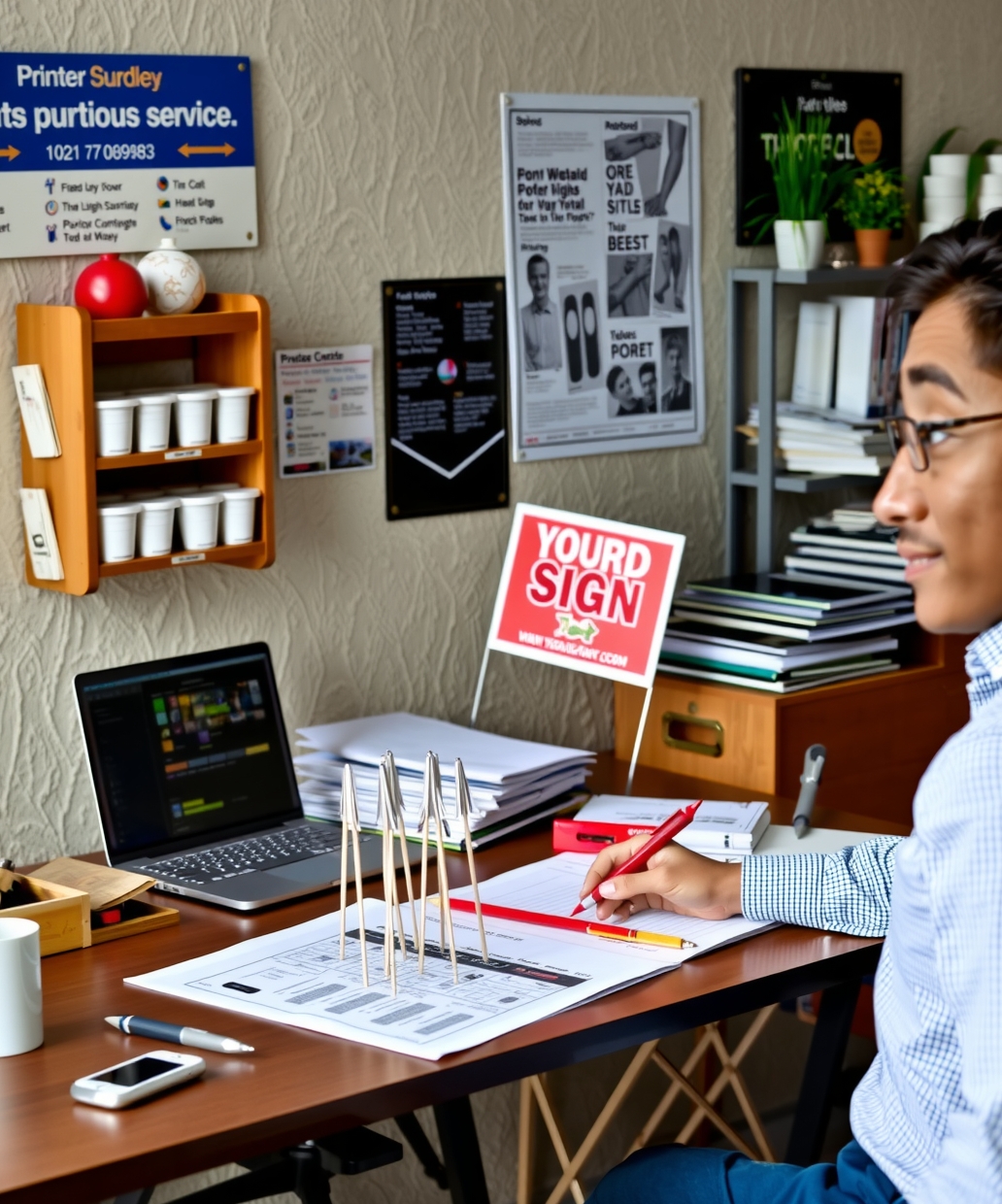 Quality check visual for Yard Signs Printer Guide