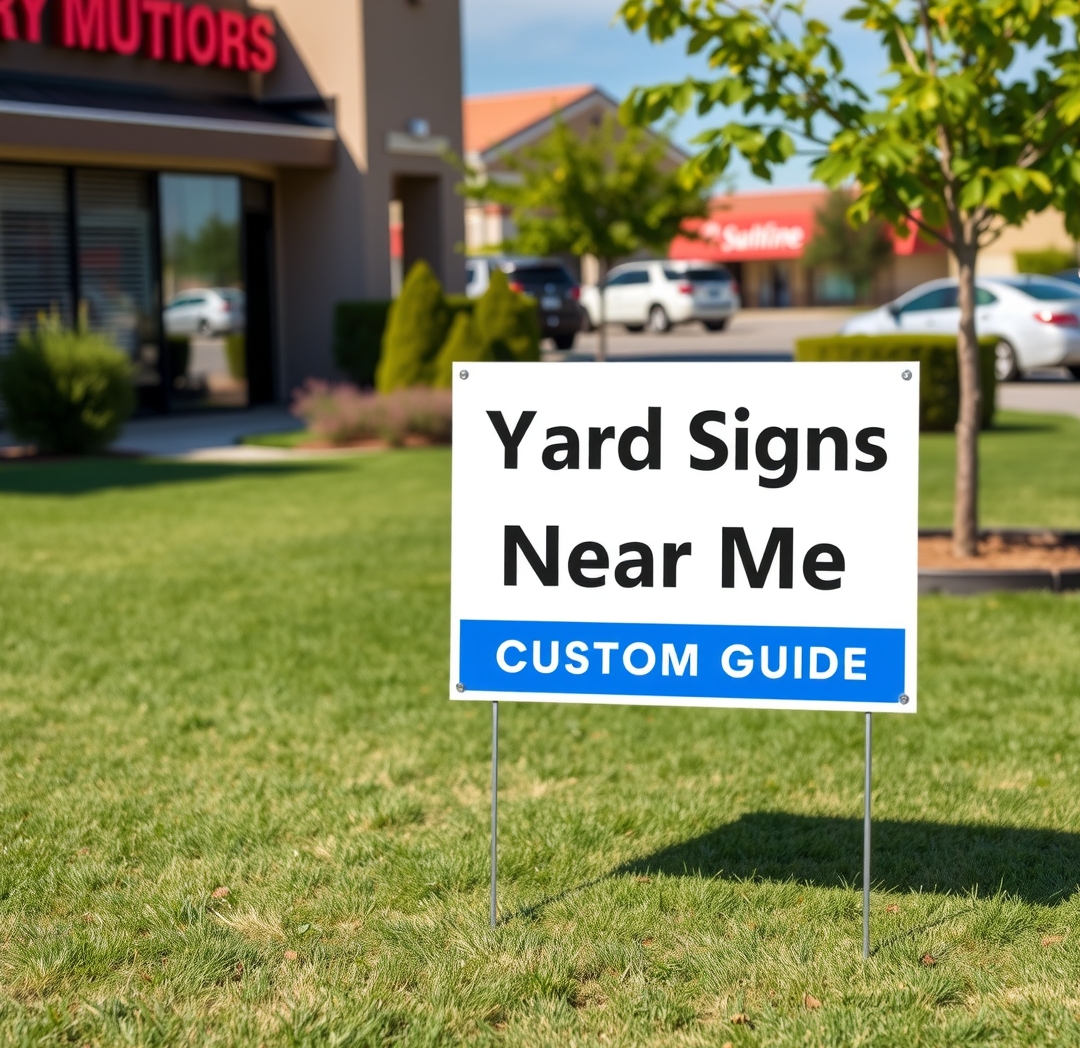 Checklist for Yard Signs Near Me Custom Guide