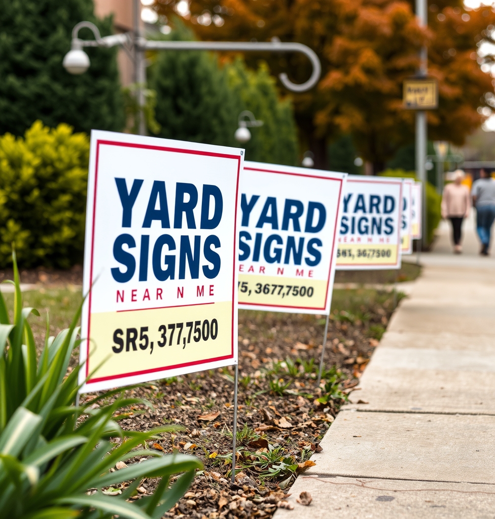 Quality check visual for Yard Signs Near Me Custom Guide