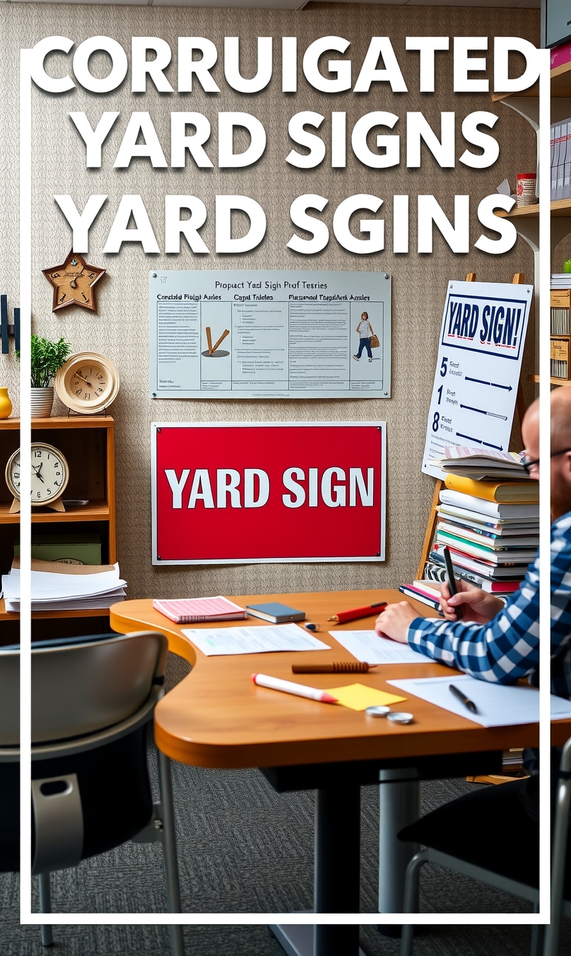 Preparation visual for Corrugated Plastic Yard Signs Guide