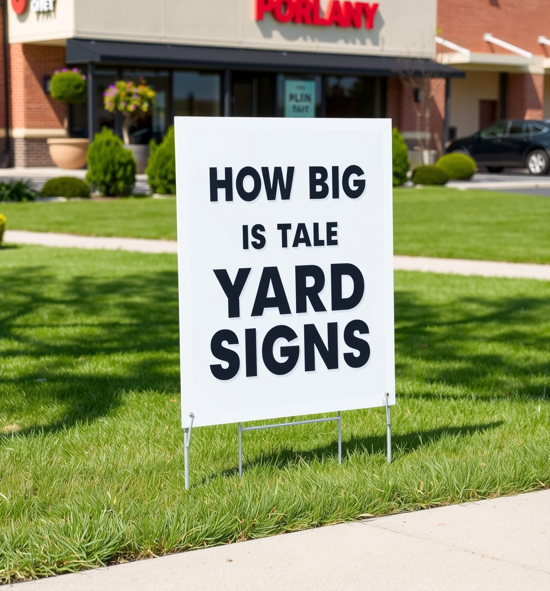 Checklist for How Big Are Yard Signs Guide