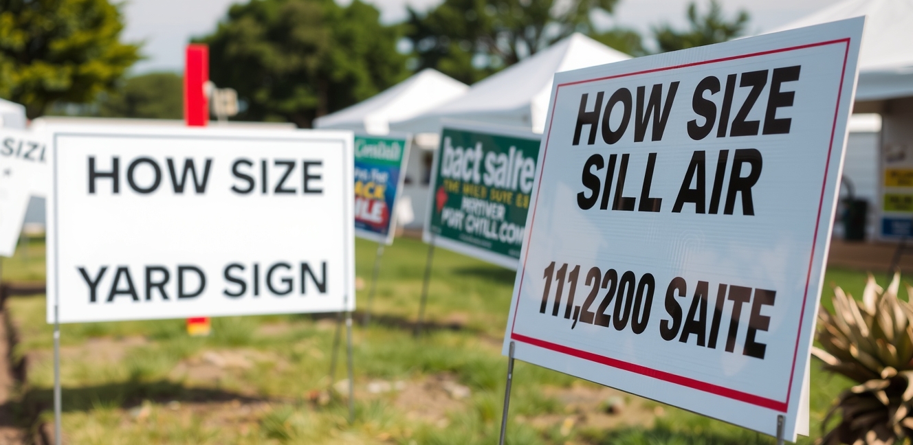 Quality check visual for How Big Are Yard Signs Guide
