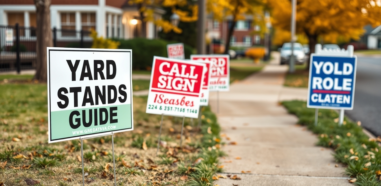 Quality check visual for Yard Signs Stands Guide