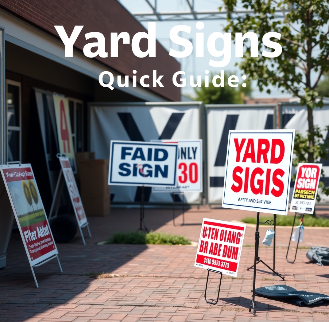 Checklist for Yard Signs Quick Guide