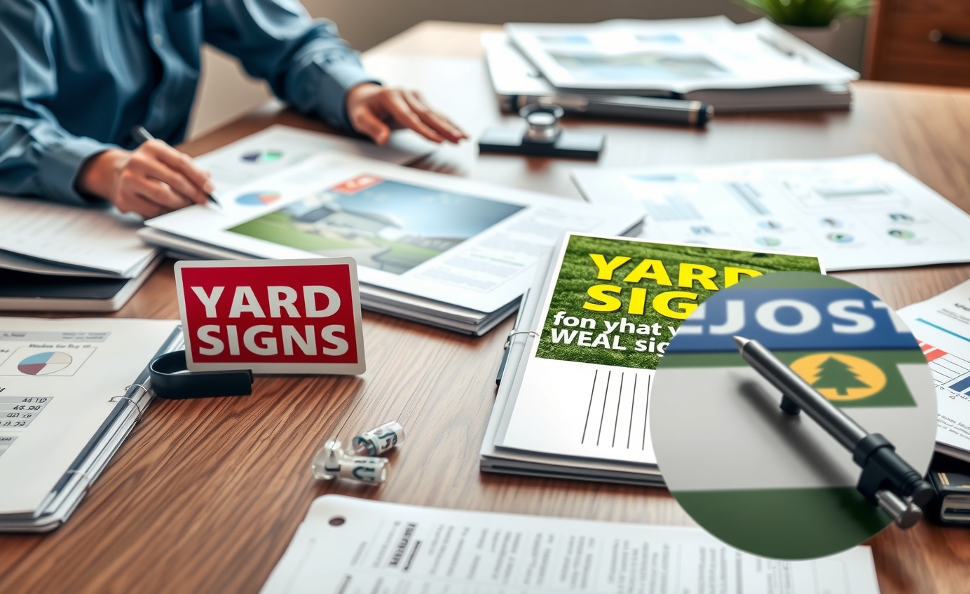 Quality check visual for Yard Signs Quick Guide