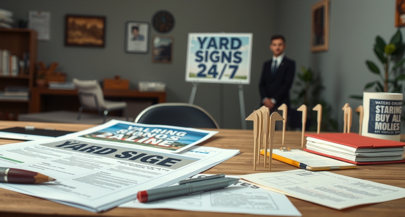 Preparation visual for Yard Signs 24/7 Guide