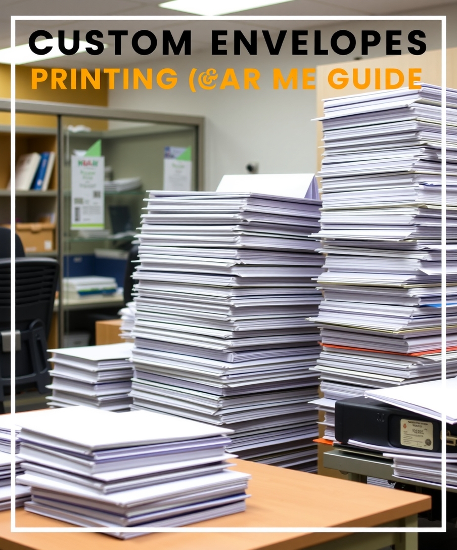 Checklist for Custom Envelope Printing Near Me Guide