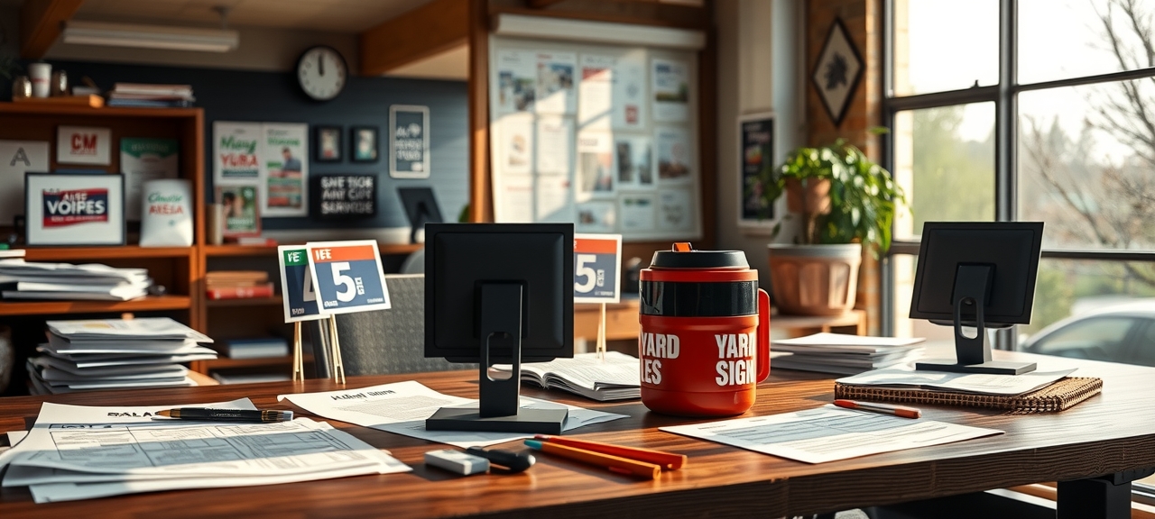 Quality check visual for Yard Signs Print Guide