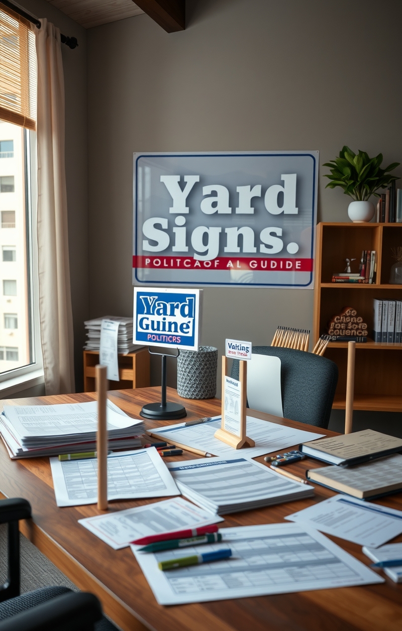 Checklist for Yard Signs Political Guide