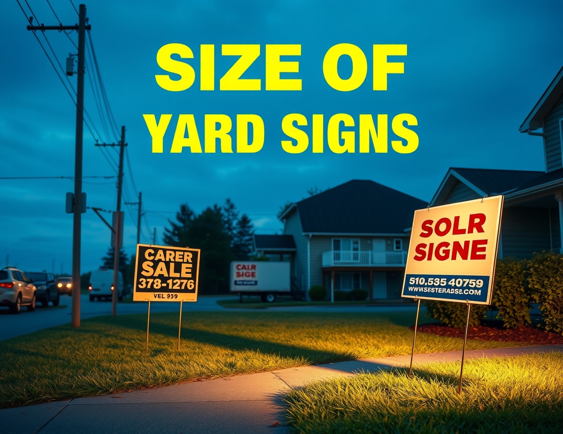 Size of Yard Signs