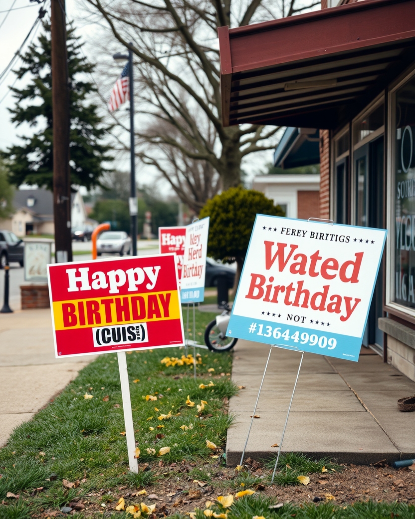 Yard Signs Near Me Birthday Guide