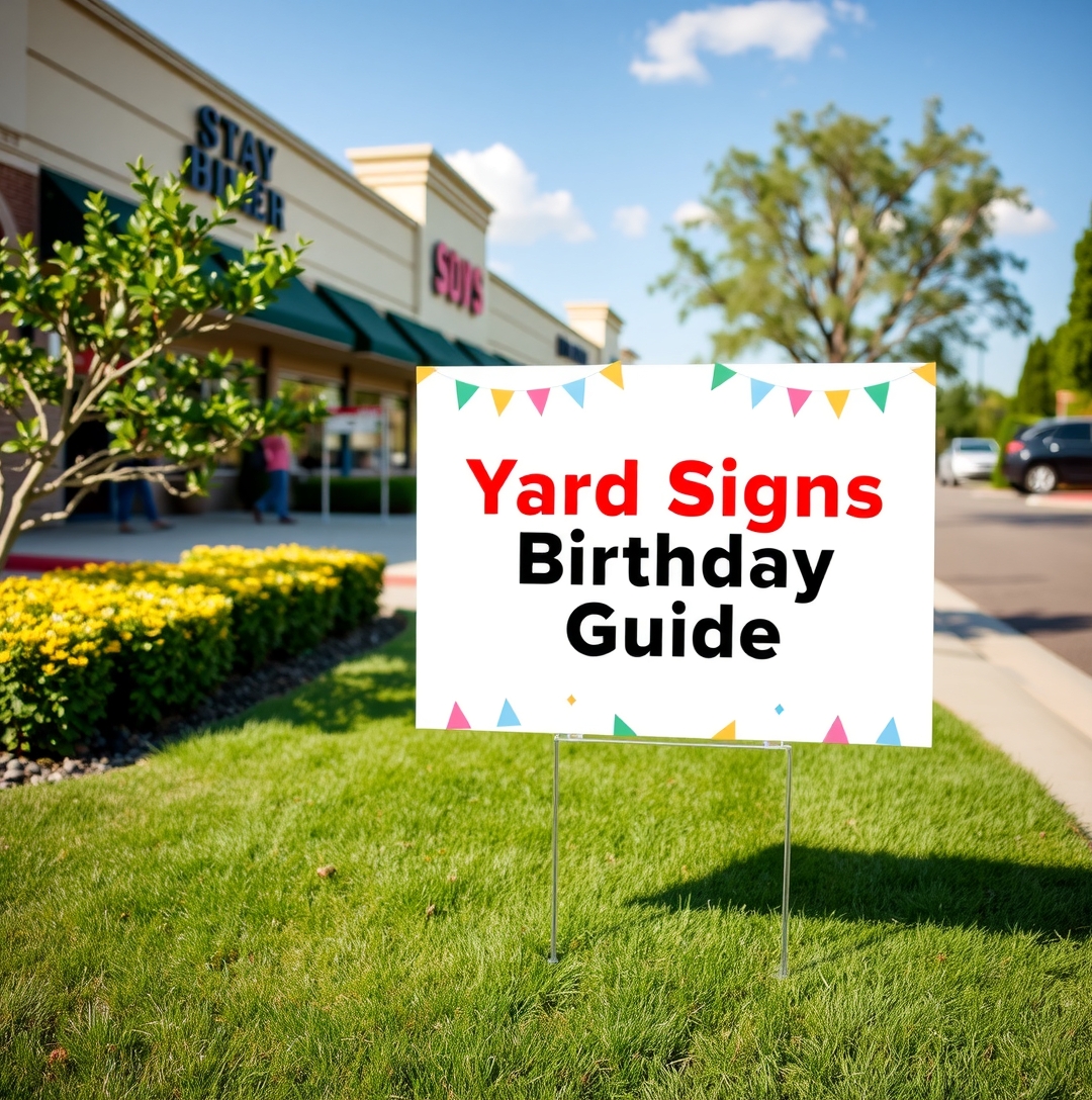 Checklist for Yard Signs Near Me Birthday Guide