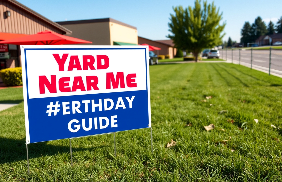Quality check visual for Yard Signs Near Me Birthday Guide