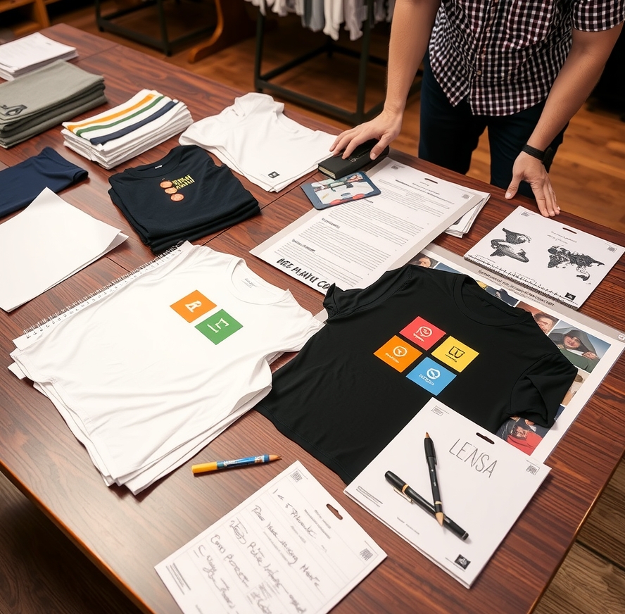 Preparation visual for Tshirt Printing Las Vegas Guide