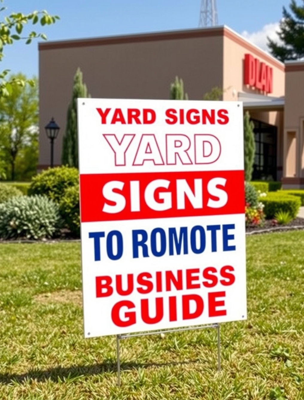 Preparation visual for Yard Signs to Promote Business Guide