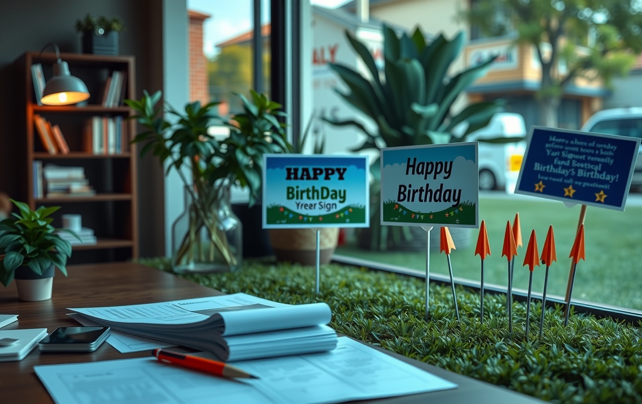 Preparation visual for Birthday Yard Signs Near Me Guide