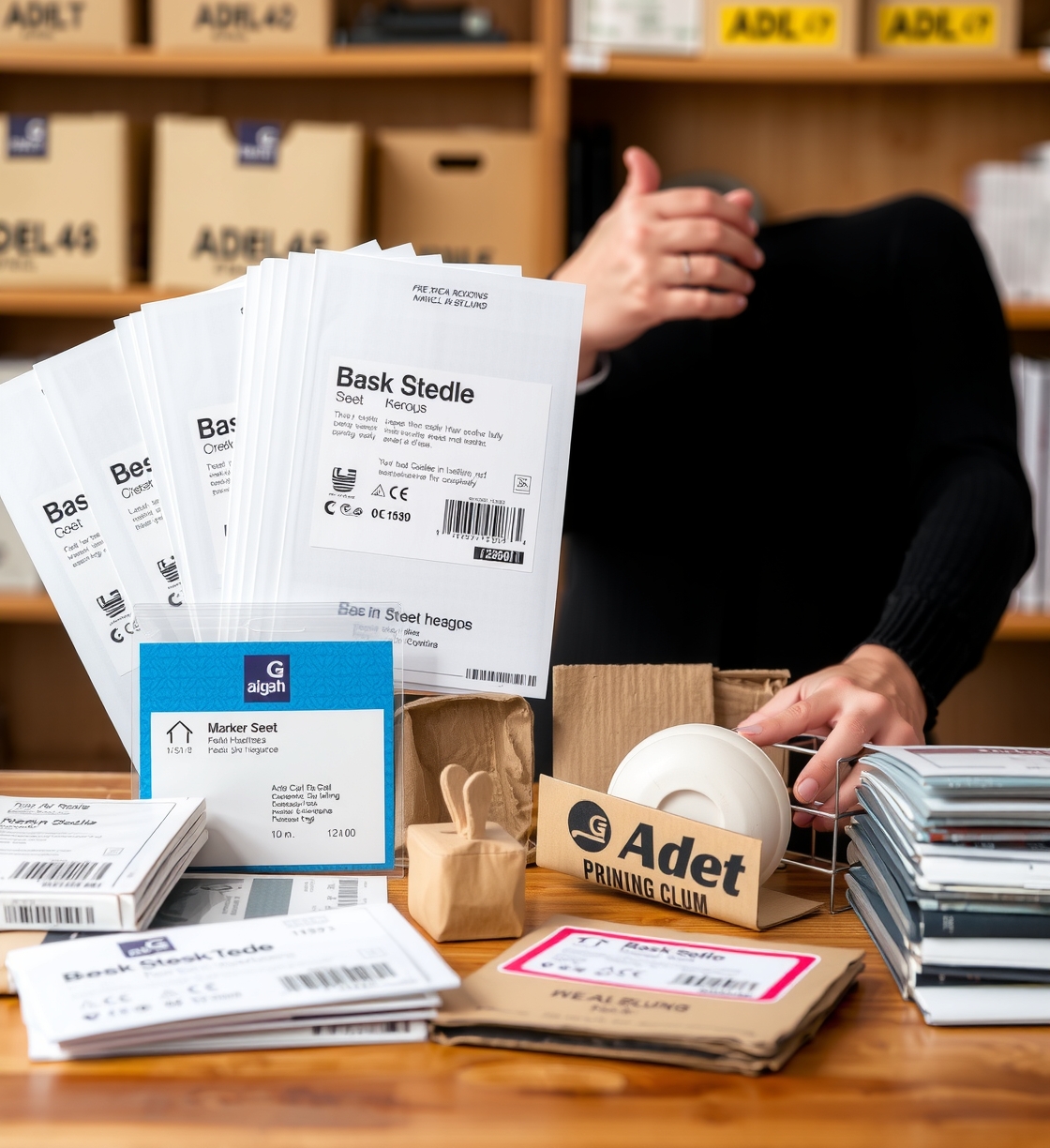 Preparation visual for Labels Printing Staples Guide