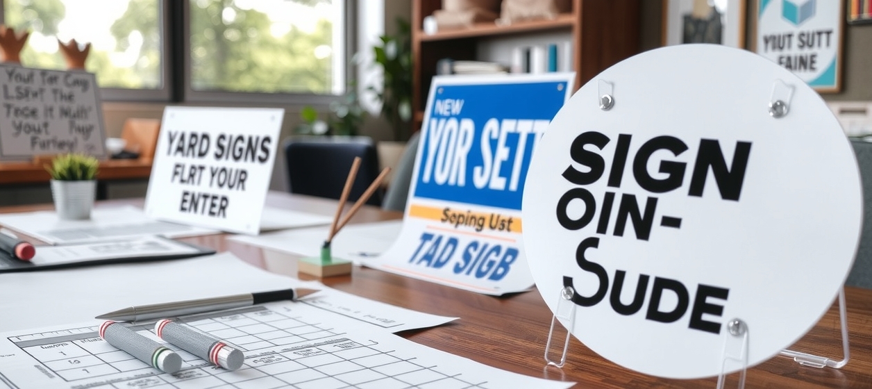 Preparation visual for Order Yard Signs Guide