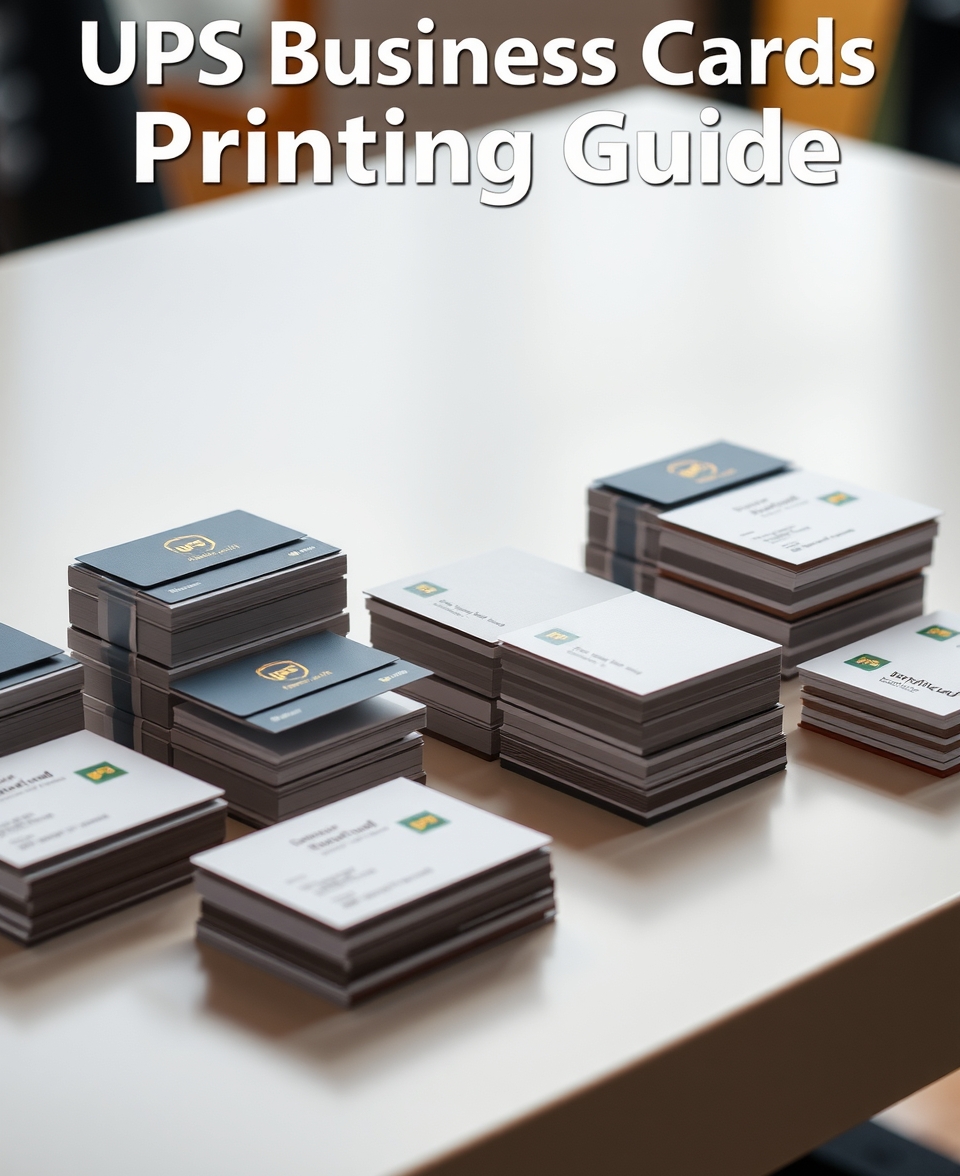 Ups Business Cards Printing Guide