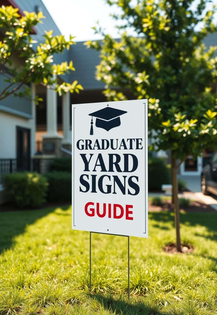 Checklist for Graduate Yard Signs Guide